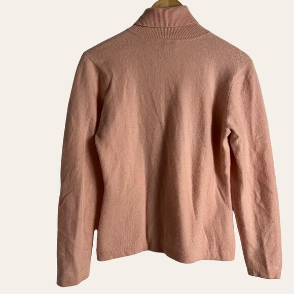Vintage CF Cashmere Pink Long Sleeve Turtleneck Pullover Sweater Size S - Picture 6 of 7